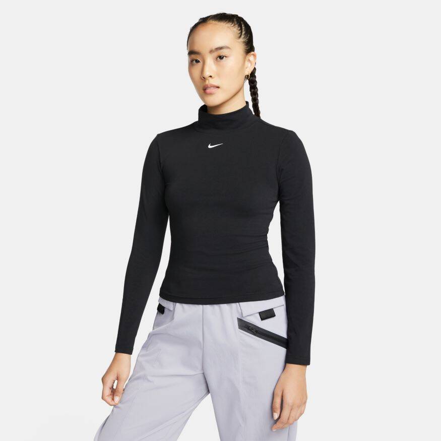 Black nike long sleeve hot sale top