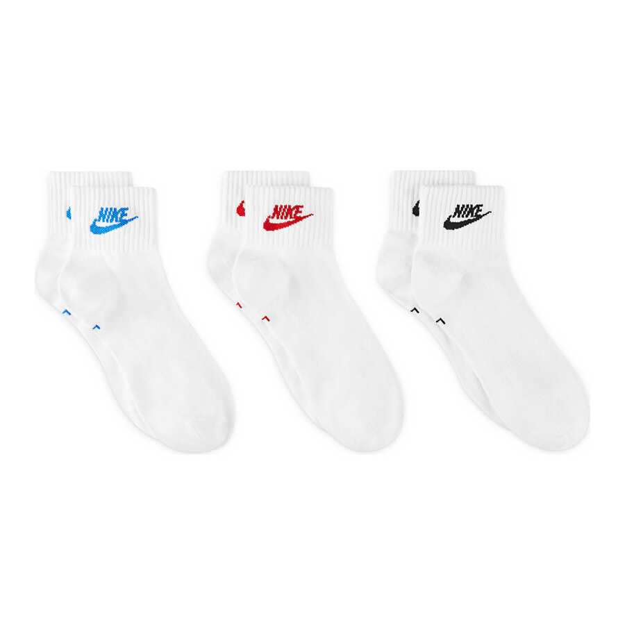 Unisex Sportswear Everyday Essential Ankle Çorap (3 Çift)